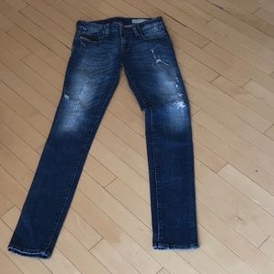 Preowned Diesel skinny distressed Grupee jeans - sz: 26